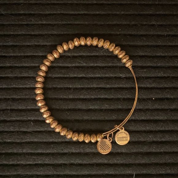 Alex and Ani Rafaelian Gold Beaded Bangle - Picture 3 of 4